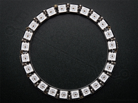 LED Ring NeoPixel - 24x WS2812 5050 RGB LEDs with drivers - Adafruit 1586